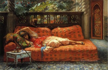 The Siesta Arabic Frederick Arthur Bridgman Oil Paintings